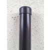 Černý sloupek pr. 48 mm výška 200, pro plot výšky 150 cm