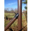 Hnědá vzpěra průměr 42 mm, výška 200 cm pro ploty 150 cm